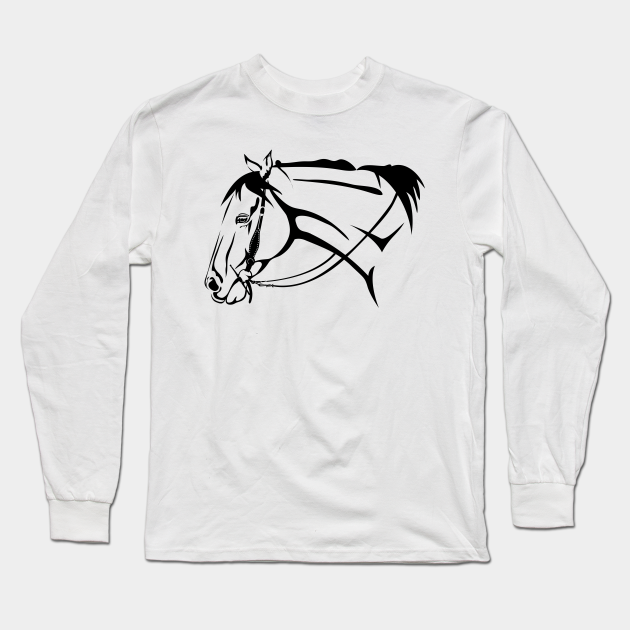 Western Horse Horse Long Sleeve TShirt TeePublic